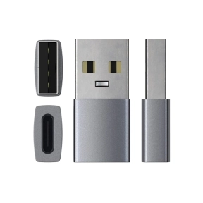 Satechi-sovitin USB-A – USB-C, Space Grey