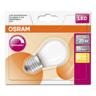 OSRAM alt LED-pære Classic E27 2,8W dimbar 2700K 280 lumen