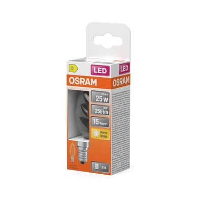 OSRAM LED Kron Vriden 25 Klar 1,8W 827 E14 4099854466595 Replace: N/A