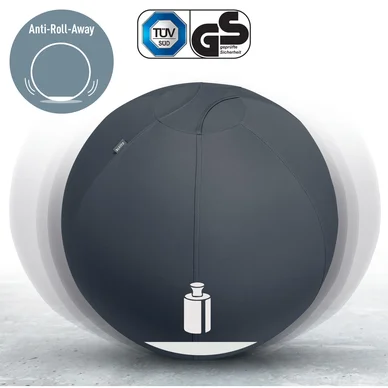 Leitz Ergo Active Sittboll med stoppfunktion 65cm mörkgrå Leitz Ergo Active Sittboll med stoppfunktion 65cm mörkgrå