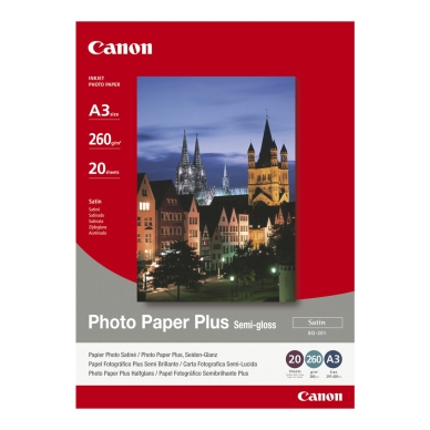 CANON alt Photo Paper Plus Semi Glossy A3, 260g, 20-pack (SG-201)