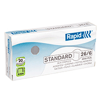 Rapid alt Heftestift Rapid 26/6 standard, 5000 stk.