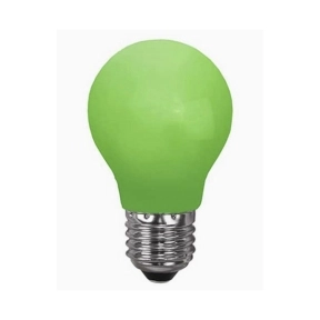 Grønn E27 LED-pære 1W