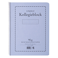 Other alt Kollegieblock A4 90g 70 blad linjerat TF, 5-pack