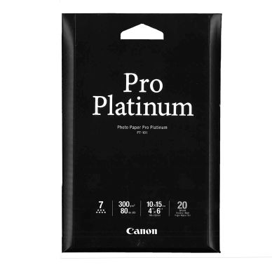 Canon Fotopapper Pro Platinum, 10x15 cm, 20 ark, 300g (PT-101) 2768B013 Replace: N/A