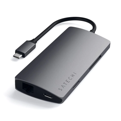 Satechi alt Satechi USB-C Multi-Port ‑sovitin 4K V2, Space Grey