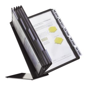 Blädderpanelsystem VARIO® TABLE A4 10 ramar, svart