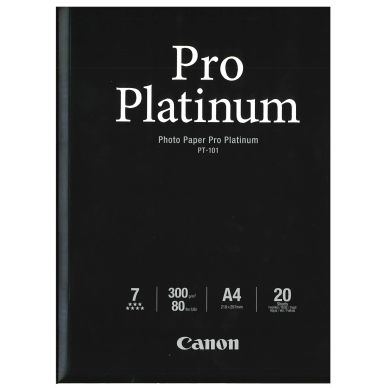 Canon Fotopapper Pro Platinum A4 20 ark 300g (PT-101) 2768B016 Replace: N/A
