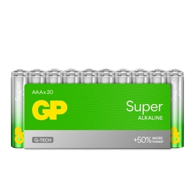 GP BATTERIES alt GP Super Alkaline AAA-batteri LR03/24A 20-pack