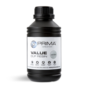 PrimaCreator Value DLP / UV Resin 500 ml Vaaleanharmaa