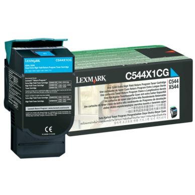 LEXMARK alt Tonerkassett cyan 4.000 sidor, extra hög kapacitet return