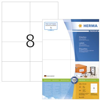 Herma alt Etikett HERMA Premium A4 105x74 (100)