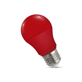 Röd E27 LED-lampa 4,9W